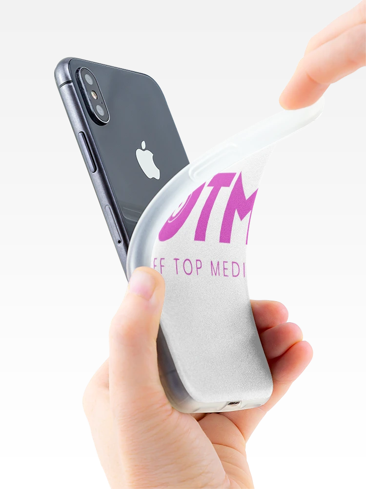 Thumbnail 4 of 5, iPhone Case, OTM (Pnk/Wht) designed and sold by OffTopMedia.