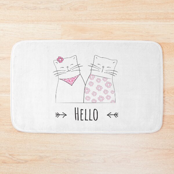 Item preview, funny cat zanny hello omg - pink flowers designed and sold by epicmarketing.
