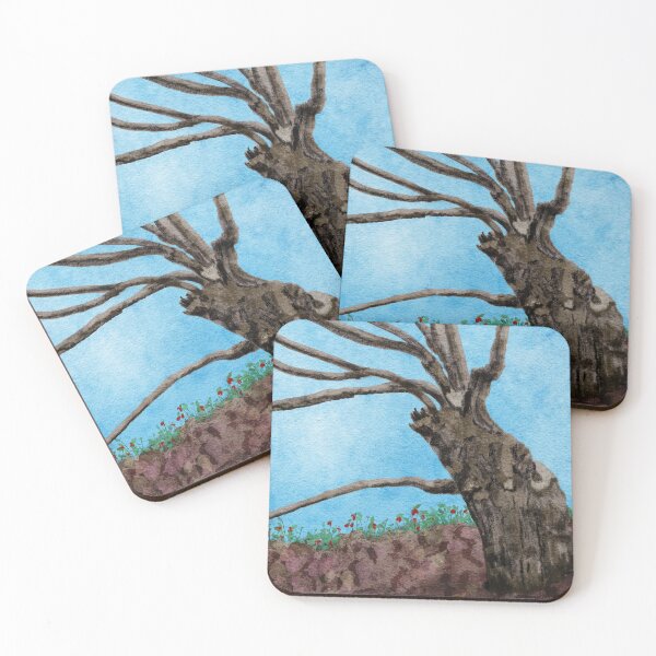 Item preview, Grandfather Black Locust Tree and Poppies designed and sold by Sheri42.