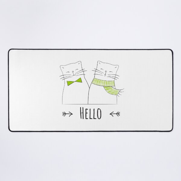 Item preview, funny cat zanny hello omg - green bow and strokes scarf designed and sold by epicmarketing.
