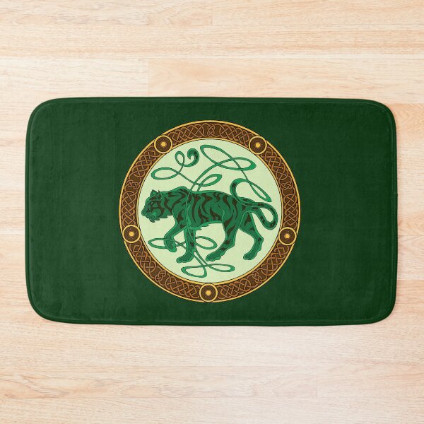 Item preview, Celtic knotwork tiger - green designed and sold by AnyaPenfold.