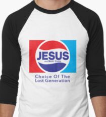 Jesus & Mary Chain - Lost Generation Pepsi Mashup Men's Baseball ¾ T-Shirt