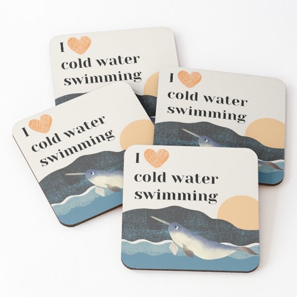 Item preview, Narwhal - I love cold water swimming designed and sold by Wildflow Creations.
