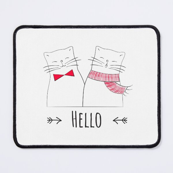 Item preview, funny cat zanny hello omg - red bow red scarf designed and sold by epicmarketing.