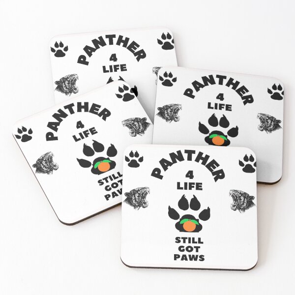 Item preview, Brixity USA: Brixity Panther Paws White on Black designed and sold by TheSignsofSOIL.