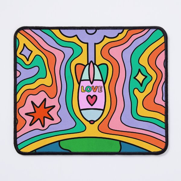 Item preview, Love Bomb Retro Colorful Rainbow Art designed and sold by trajeado14.