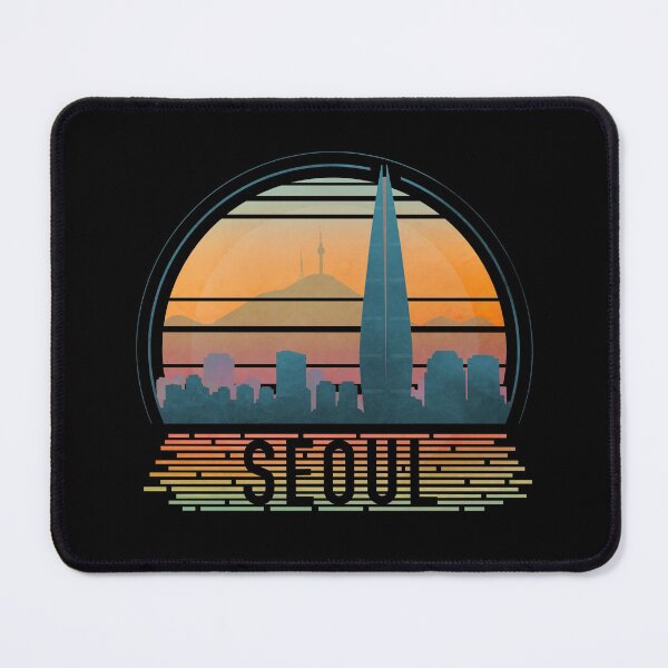 Item preview, Seoul Korea Skyline - Retro Sunset  designed and sold by tanimator.