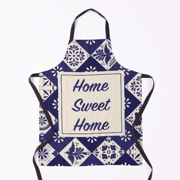 Item preview, Home Sweet Home Sign With Blue Mexican Talavera Frame by Akbaly designed and sold by Akbaly.