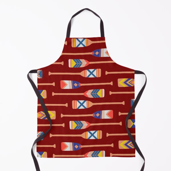 Item preview, Canoe Paddles Pattern - Maroon designed and sold by EcoElsa.
