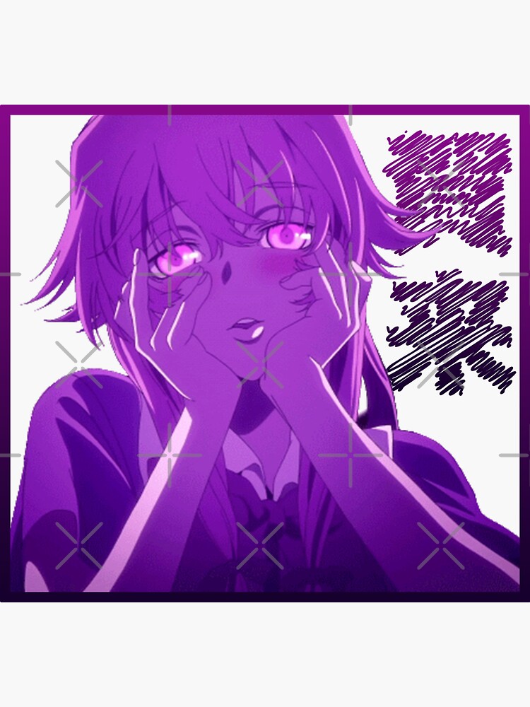 The Future Diary Mirai Nikki Anime Sticker for Sale by Anime Store