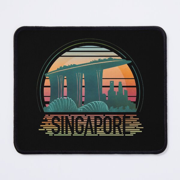 Item preview, Singapore Skyline - Retro Sunset  designed and sold by tanimator.