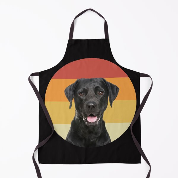 Artikelvorschau, schwarzer Labrador Hund Vintage Retro-Gesicht entworfen und verkauft von alaechamlal.