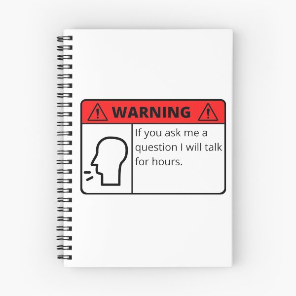Item preview, Warning I talk for hours designed and sold by MoiraGrace.