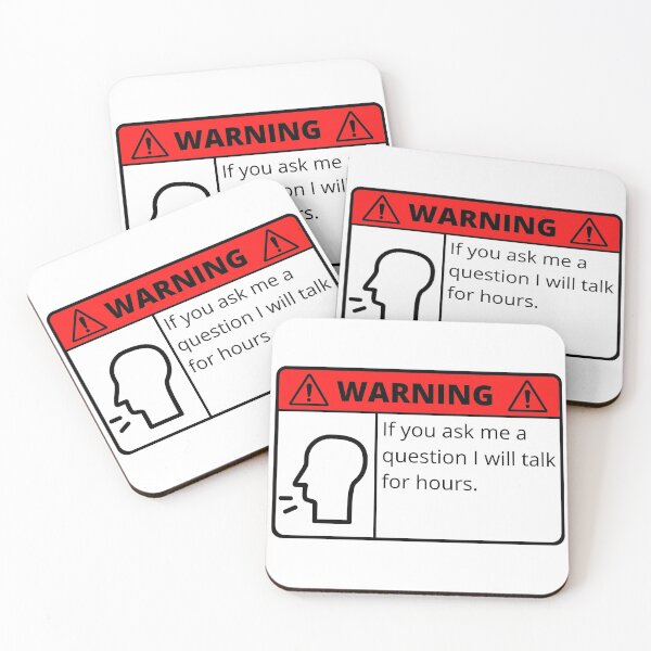 Item preview, Warning I talk for hours designed and sold by MoiraGrace.