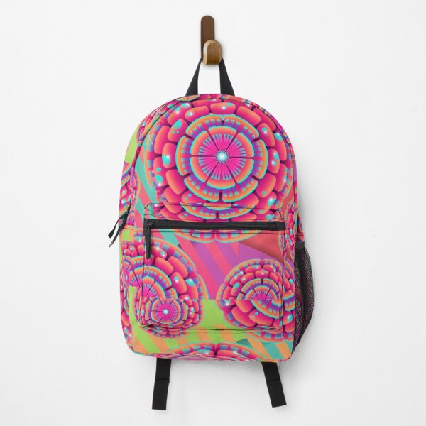 Item preview, Bright neon Mandala flower designed and sold by thedaydreamingunicorn.