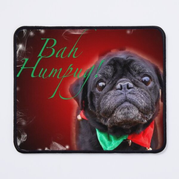 Item preview, pug dog Christmas  Bah Humpug fun quote designed and sold by Julieford.