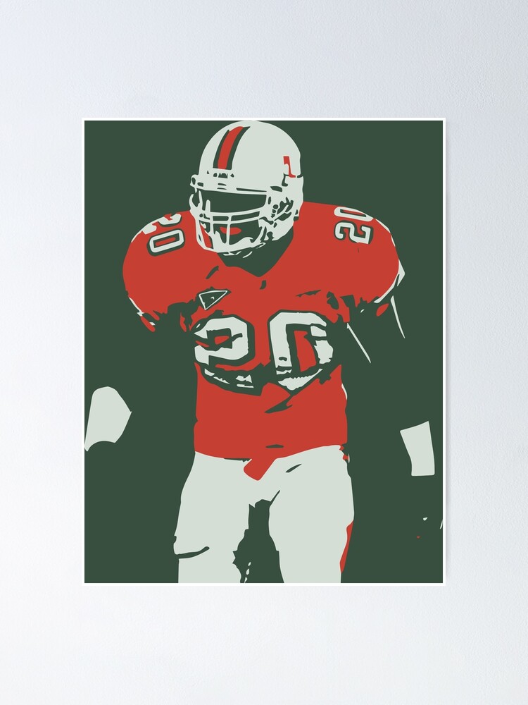 NCAA Miami Hurricanes 20 Ed Reed Green Men Jersey