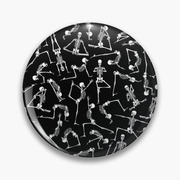 Item preview, Yoga Skeleton Meditating Yogi Zen Poses Halloween Pattern designed and sold by GrandeDuc.