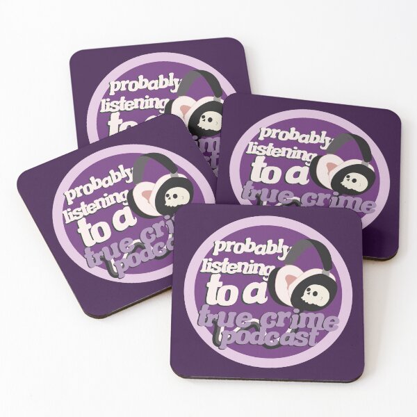 Item preview, Probably listening to a true crime podcast purple designed and sold by racharanha.