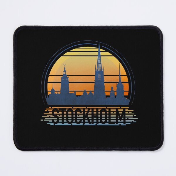 Item preview, Stockholm Sweden - Retro Sunset - City Skyline designed and sold by tanimator.