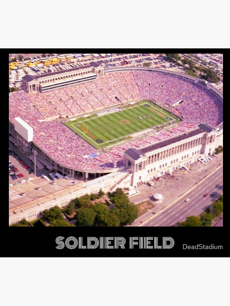 "Soldier Field Bears Orange" Sticker for Sale by DeadStadium Redbubble