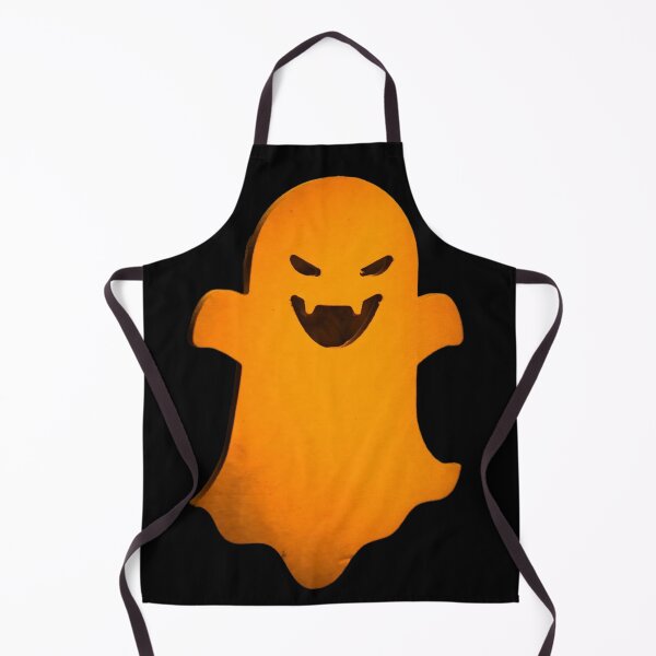 Item preview, Halloween Friendly Smiling Orange Gold Ghost. designed and sold by JellyBeenzz.