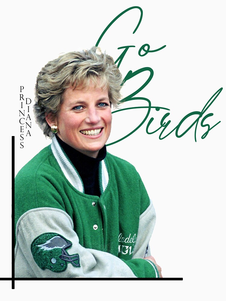 Official princess diana go birds philadelphia eagles T-shirt