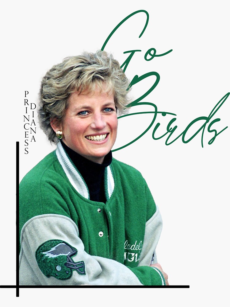 Princess Diana Eagles Jacket - Princess Diana Philadelphia Eagles - Sticker