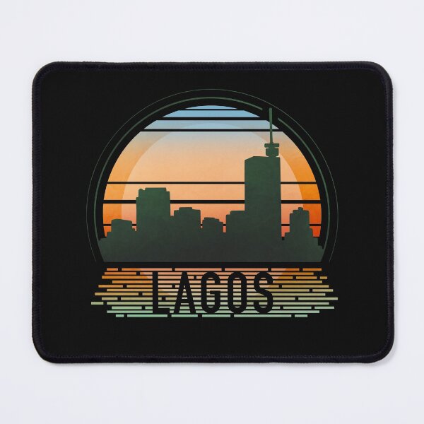 Item preview,  Lagos Nigeria Skyline - Retro Sunset  designed and sold by tanimator.
