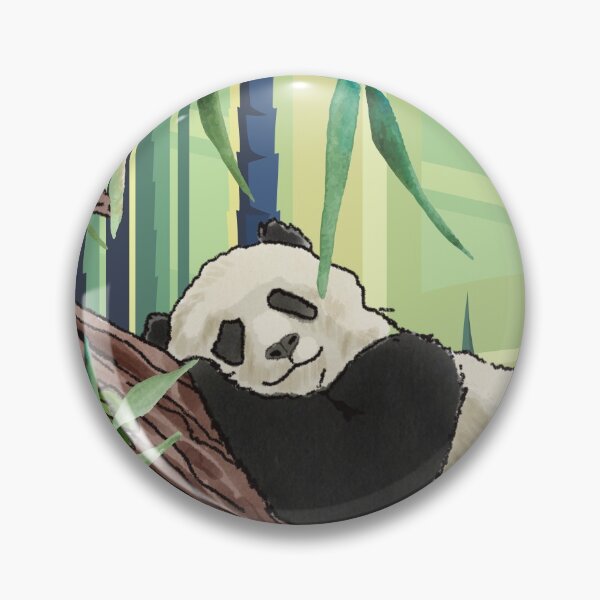 Item preview, Sleepy Panda in Bamboo Forest designed and sold by BunnyBizarre.