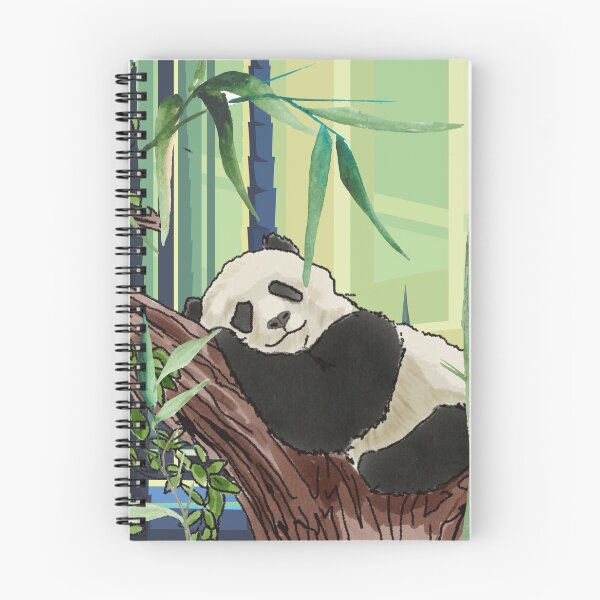 Item preview, Sleepy Panda in Bamboo Forest designed and sold by BunnyBizarre.