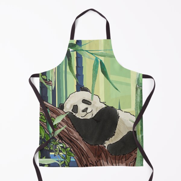Item preview, Sleepy Panda in Bamboo Forest designed and sold by BunnyBizarre.