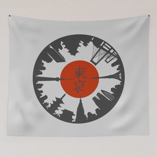 Item preview, Tokyo Landmarks (Japanese) - Circular Skyline Design designed and sold by tanimator.