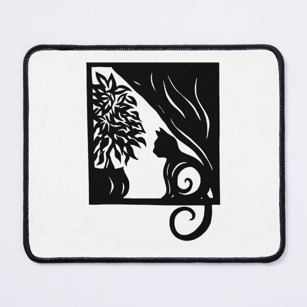 Item preview, Window Cat | Feline Design designed and sold by Monochromatics by Corie Mae Dark.