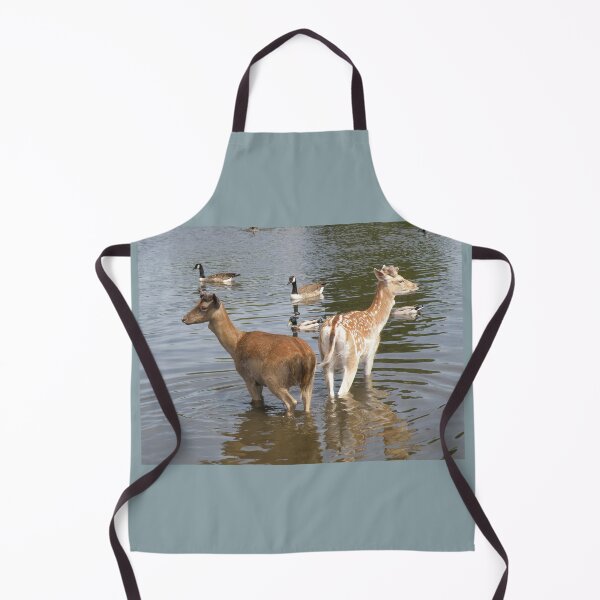 Item preview, Male Fallow Deer Taking A Dip Photograph designed and sold by naturegallery.