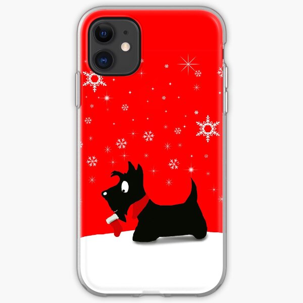 Holiday Scottie Dog iPhone Soft Case