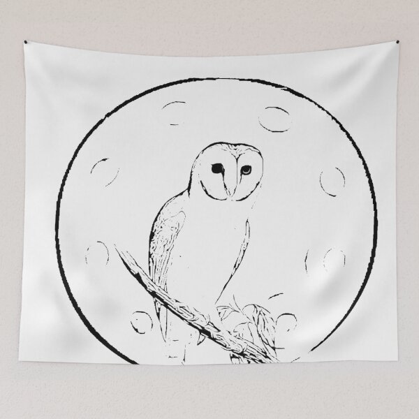 Item preview, Handpan owl t-shirt  designed and sold by TrippyEarth.