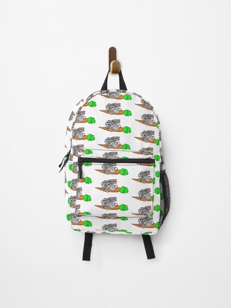 Thumbnail 1 of 3, Backpack, Race Carrot Driving Rabbit designed and sold by imphavok.