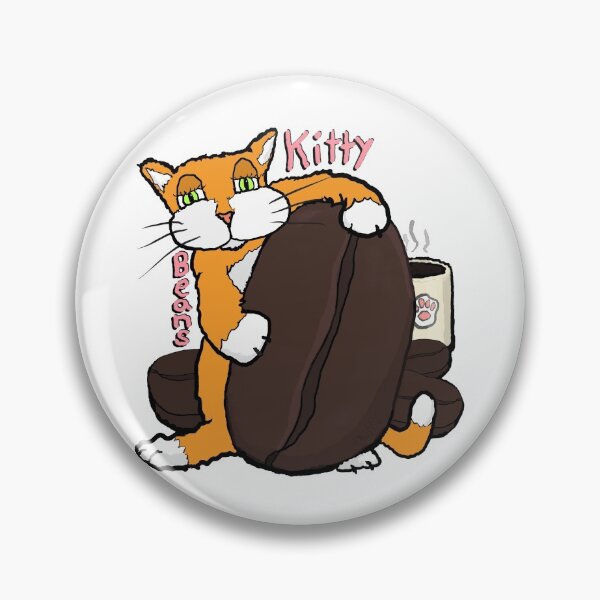 Item preview, Kitty and coffee beans, a cafe cat for coffee lovers designed and sold by davidscohen.