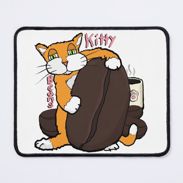 Item preview, Kitty and coffee beans, a cafe cat for coffee lovers designed and sold by davidscohen.