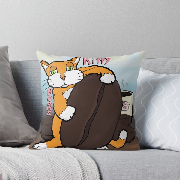 Item preview, Kitty and coffee beans, a cafe cat for coffee lovers designed and sold by davidscohen.