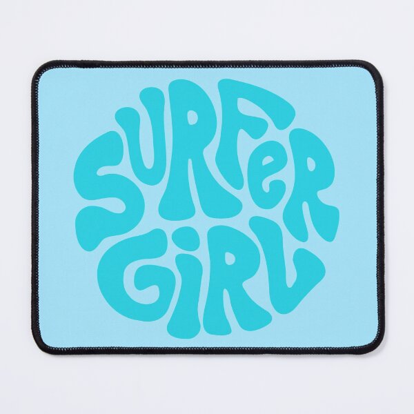 Item preview, Surfer Girl Retro Sticker - Baby Blue designed and sold by tarynjohnson.