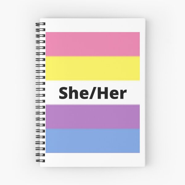Item preview, Bigender flag with she/her pronouns designed and sold by PridefulApparel.