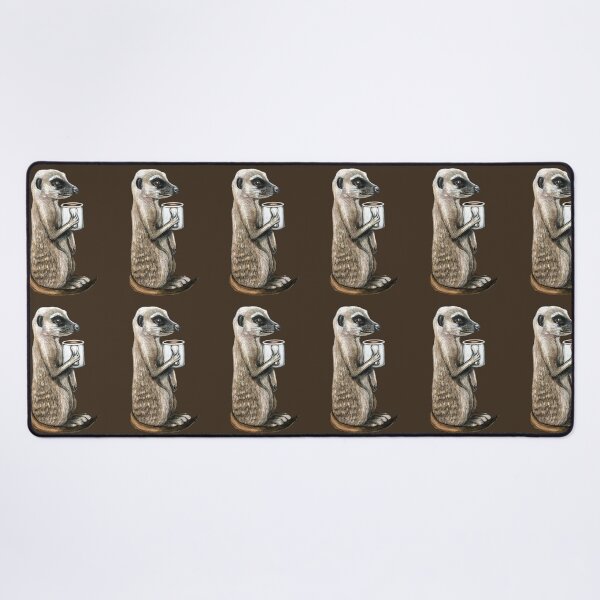 Item preview, Meerkat Macchiato designed and sold by GardenPartyArt.