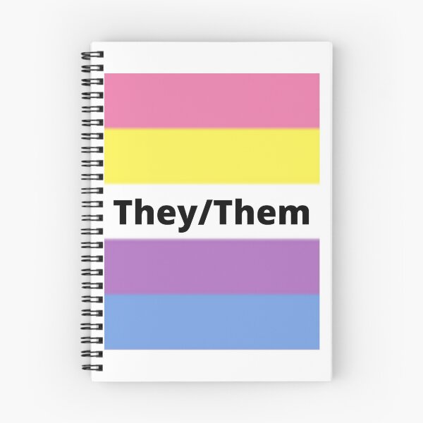 Item preview, Bigender flag with They/Them pronouns designed and sold by PridefulApparel.