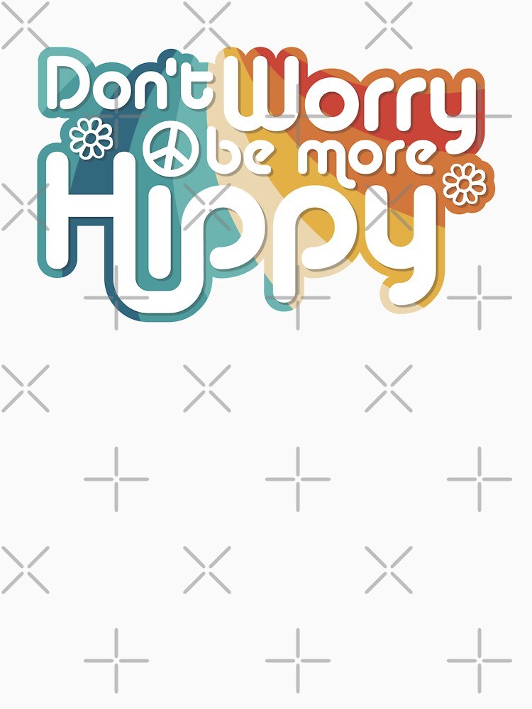 Thumbnail 7 of 7, Essential T-Shirt, Don't Worry be more Hippy / Happy designed and sold by Joemungus.