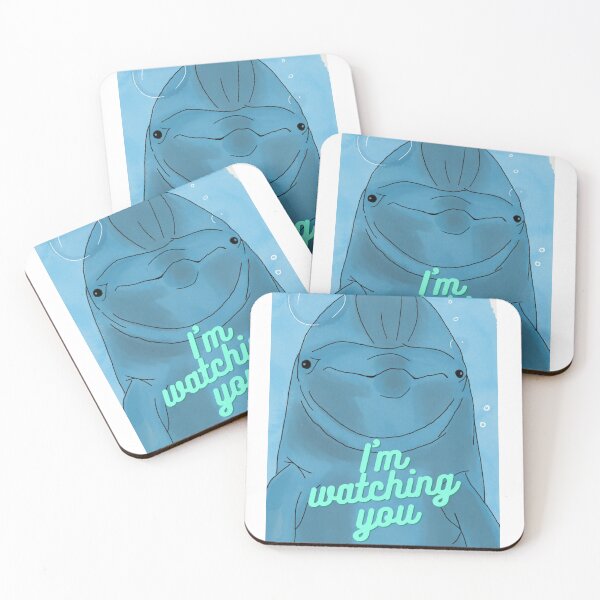 Item preview, I'm watching you - Dolphin - Sea Mammals designed and sold by BunnyBizarre.