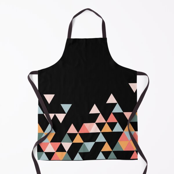 Item preview, colorful triangular pattern black background designed and sold by DiviaDesigns.