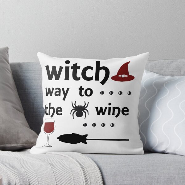 Item preview, Witch way to the wine - halloween - pun design designed and sold by VitoTDesign.