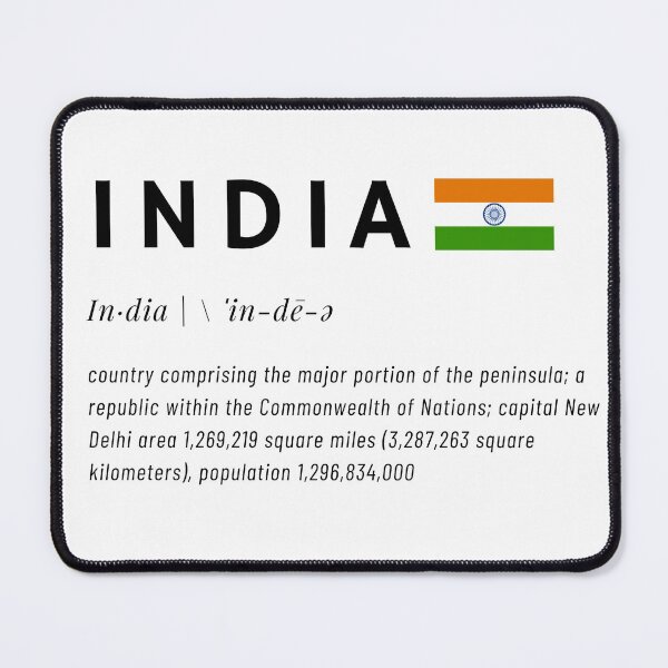 Item preview, Patriotic Description Of India  designed and sold by PHLDesign.